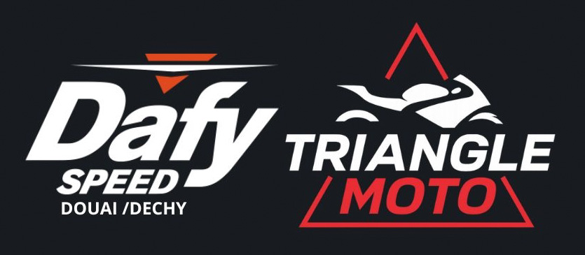 Logo de Dafy Speed, Triangle Moto, sponsor de l'édition 2026 du festival Les Bonnettes Électroniques